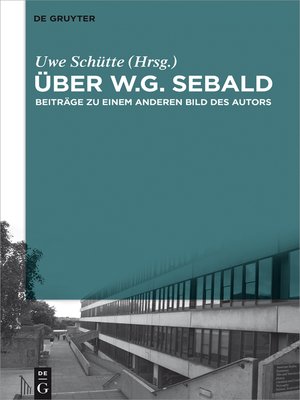 cover image of Über W.G. Sebald